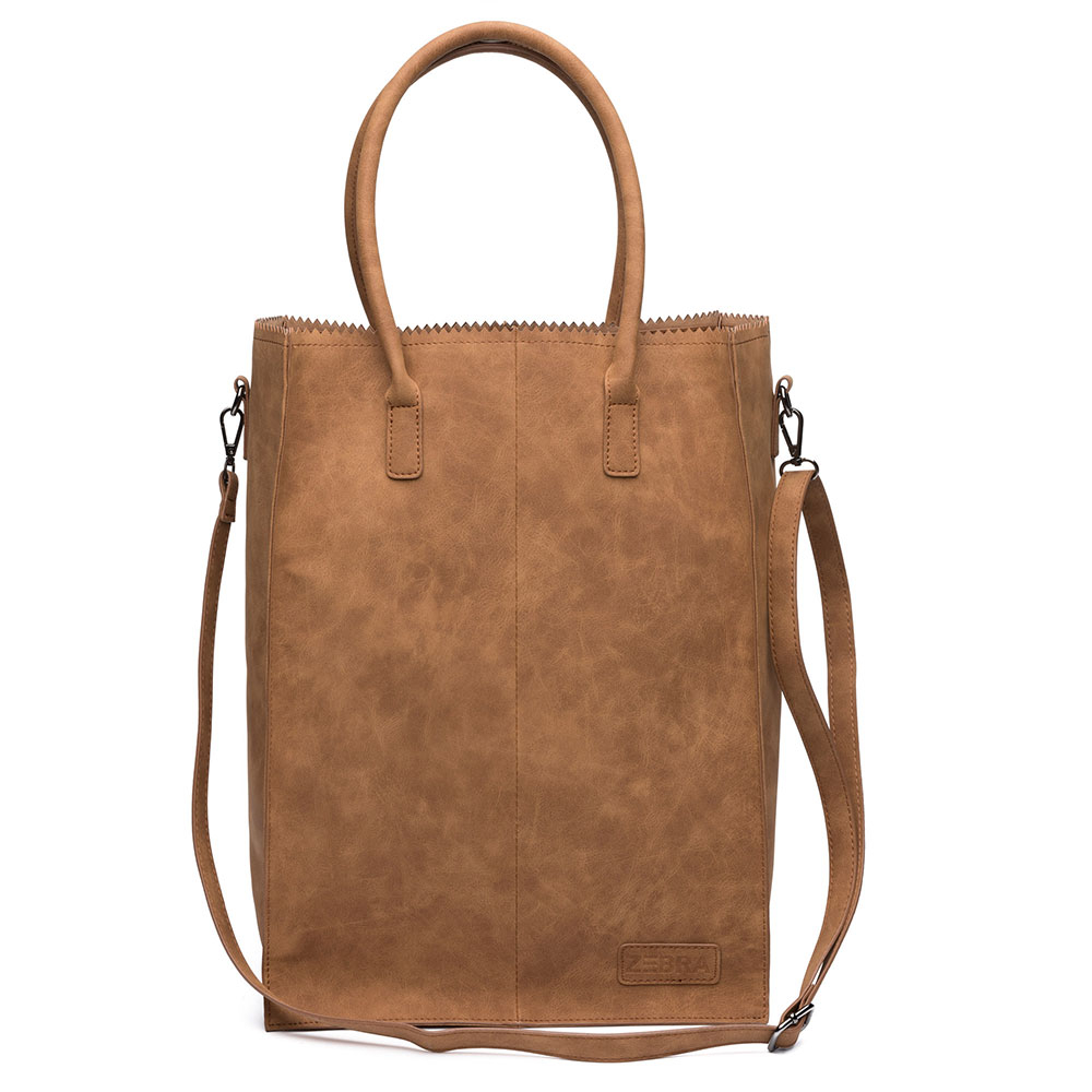 Zebra Natural Bag Rosa XL Shopper Vintage Camel