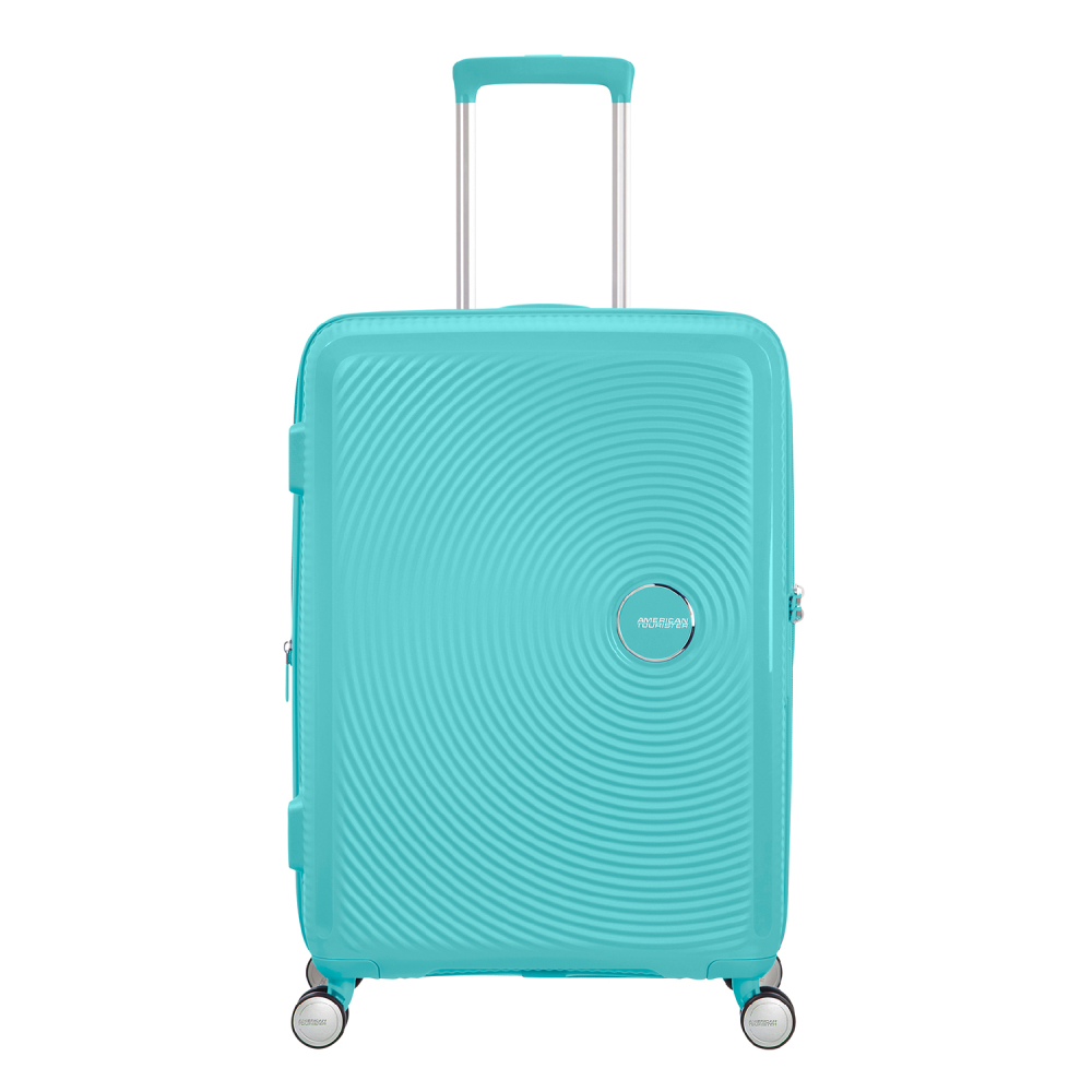 American Tourister Soundbox Spinner 67 Expandable Poolside Blue - Harde koffers