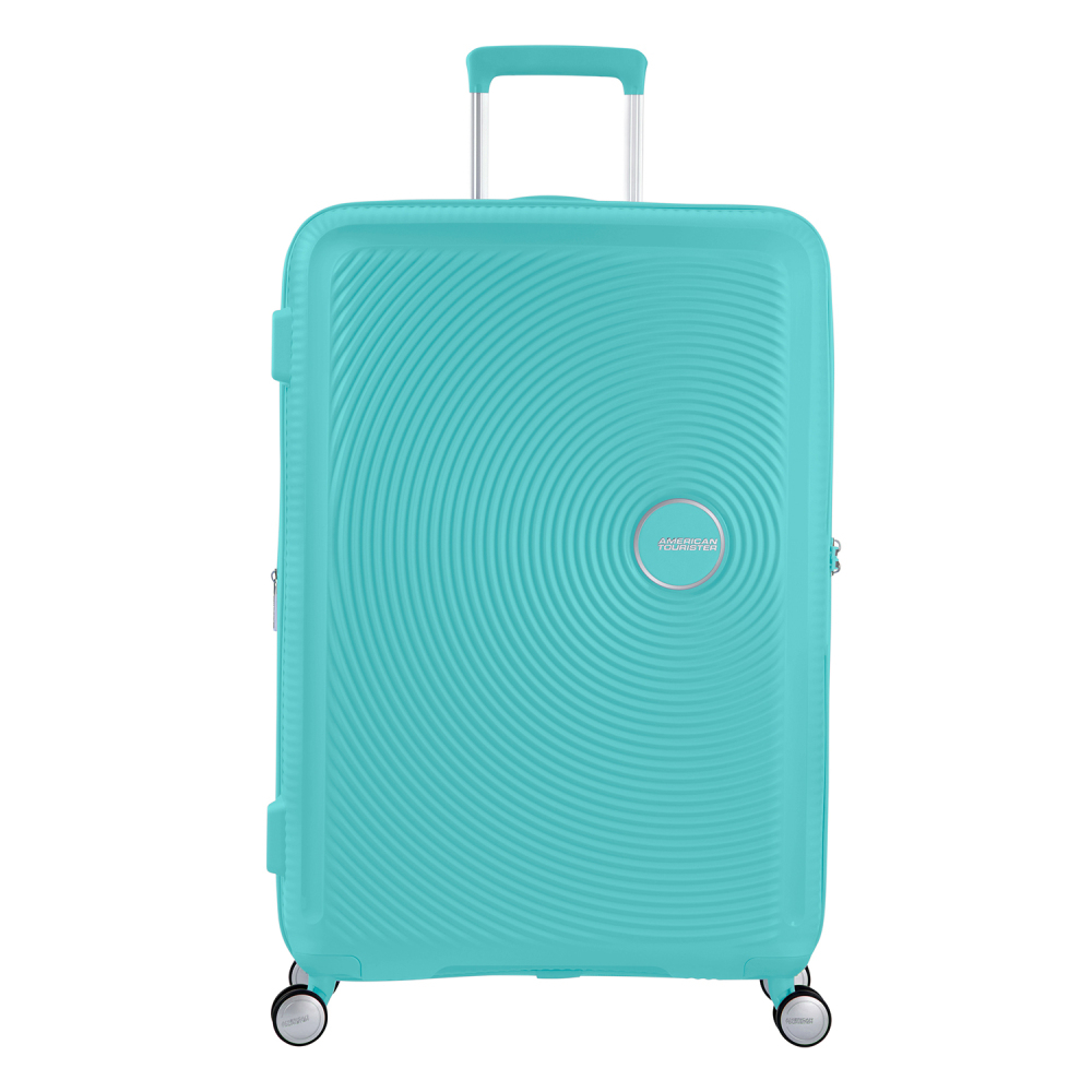 American Tourister Soundbox Spinner 77 Expandable Poolside Blue - Harde koffers