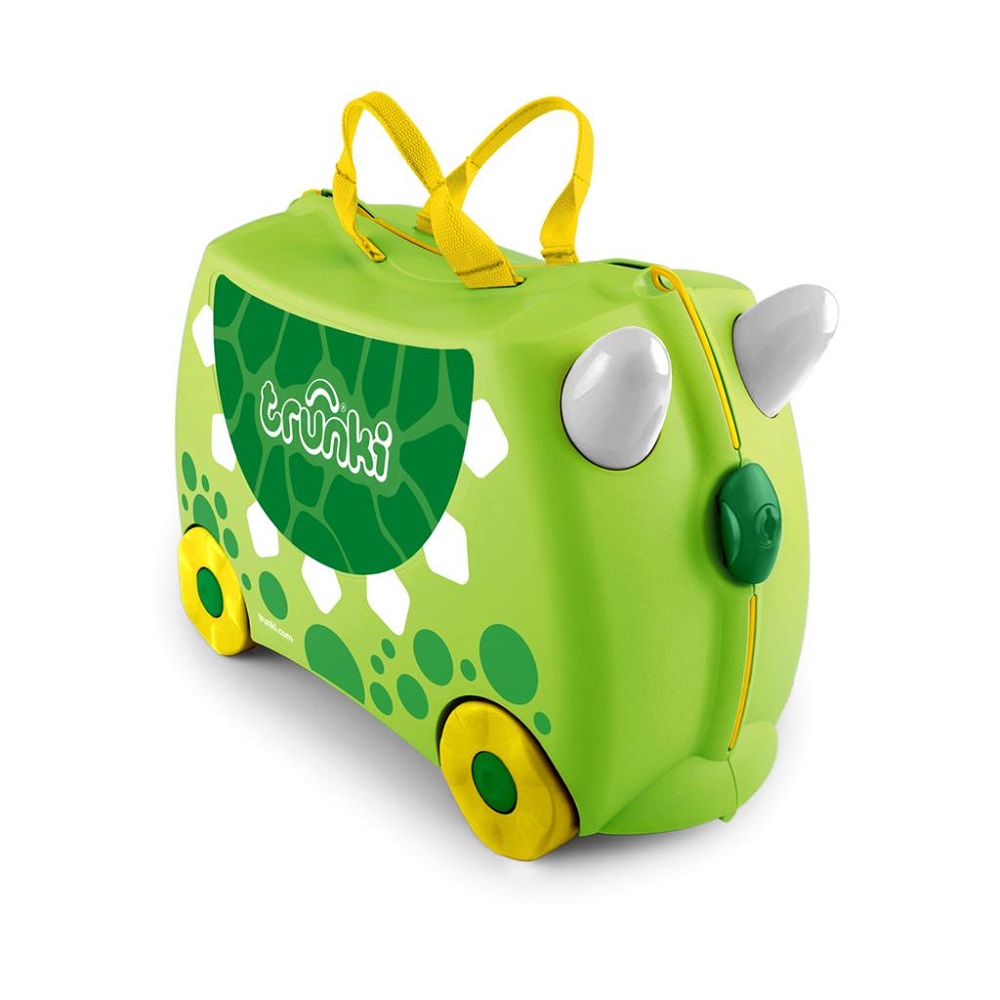 Trunki Ride-On Trunkisaurus Rex Kinderkoffer - 46 cm - Groen