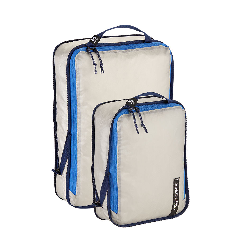 Eagle Creek Isolate Compression Cube Set S/M Aizome Blue Grey