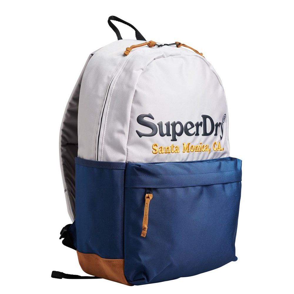 Superdry Vintage Graphic Montana Rugzak Wit,Blauw