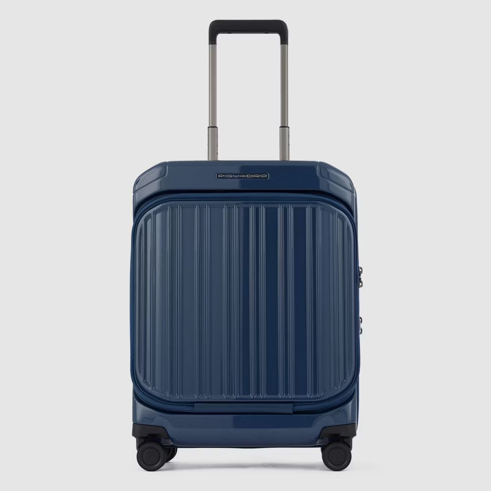 Piquadro PQ Light Fast Check Laptop Cabin Spinner 55 Blue