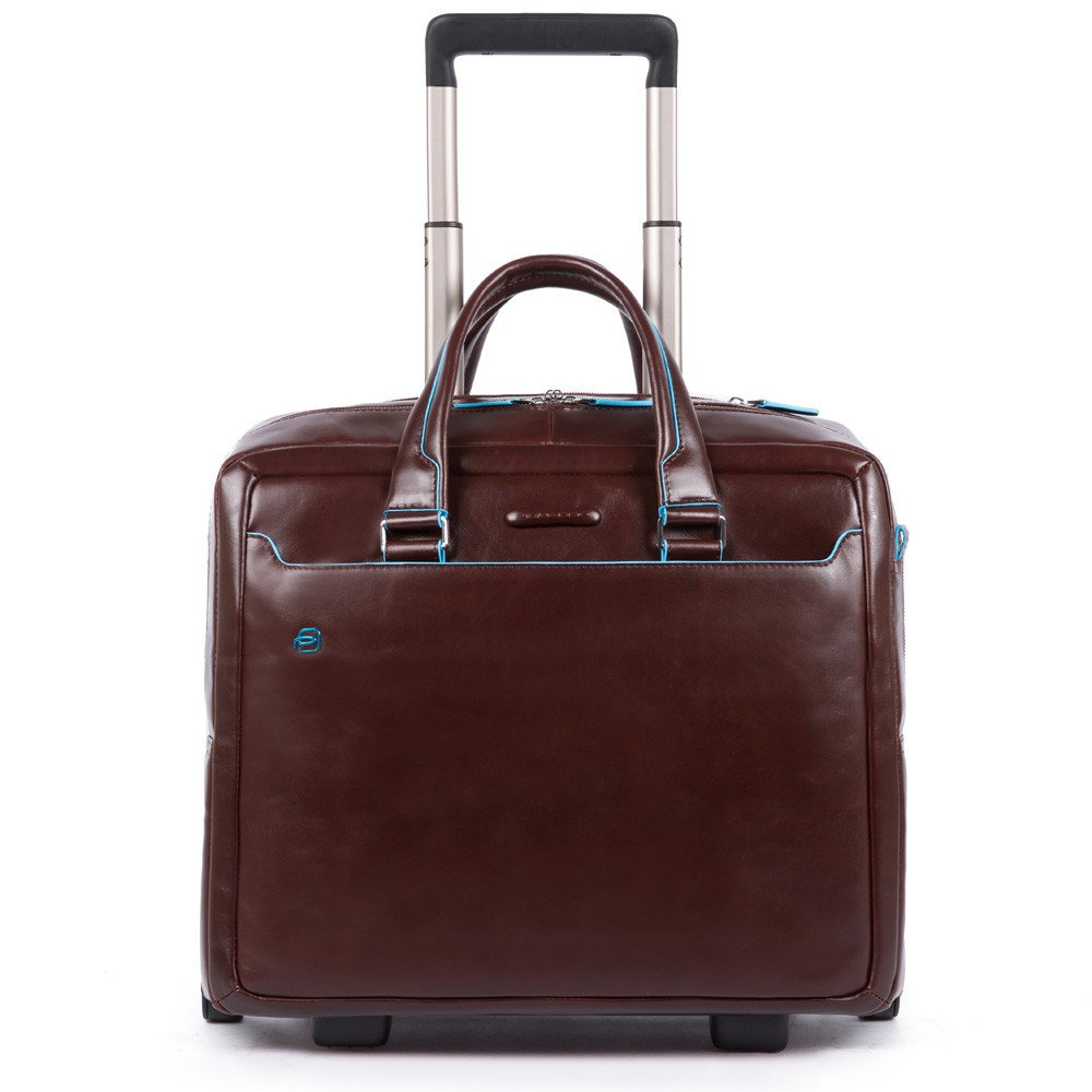 Piquadro Blue Square Business Trolley 15.6 Mahogany - Laptop trolleys
