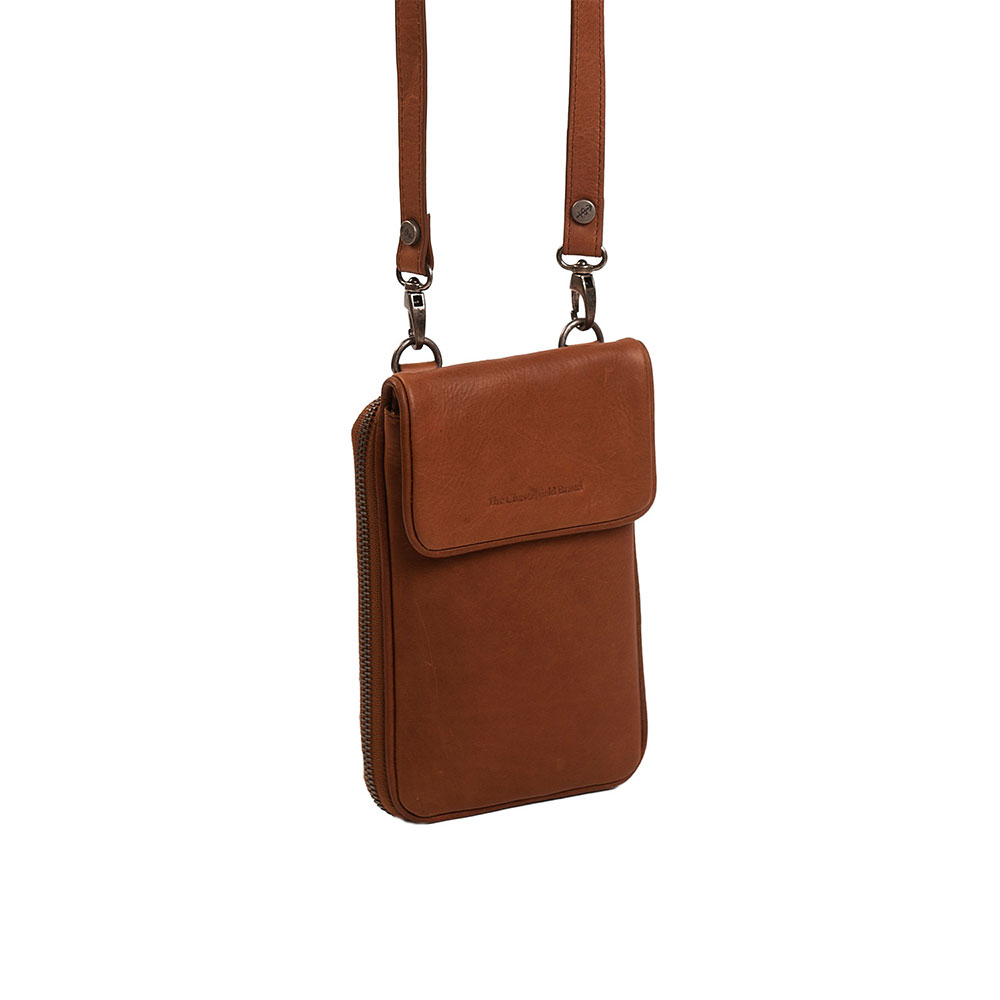 Chesterfield Anderson Schoudertas Mobiel Cognac - Leren tassen