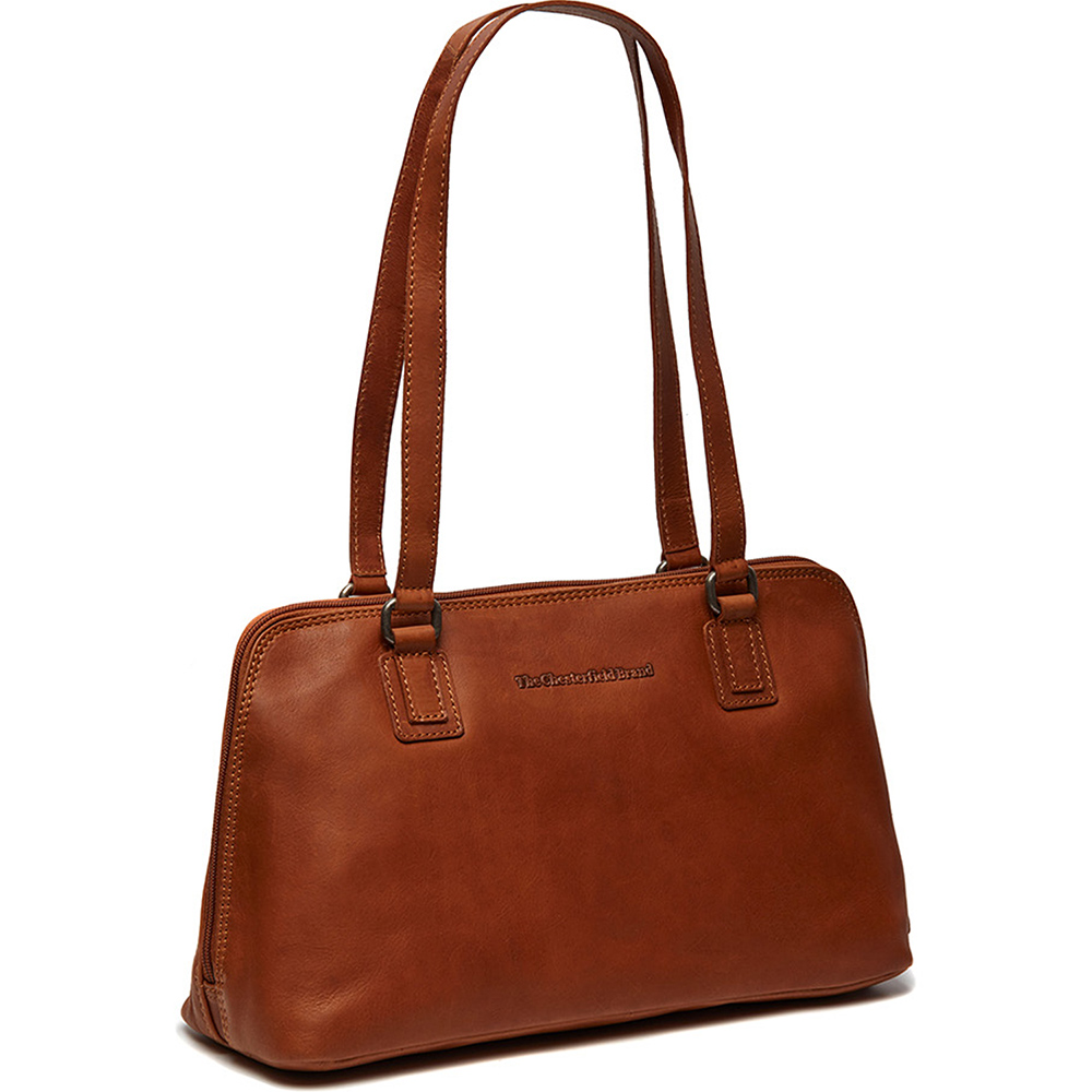 The Chesterfield Brand Leren Schoudertas Cognac Santorini