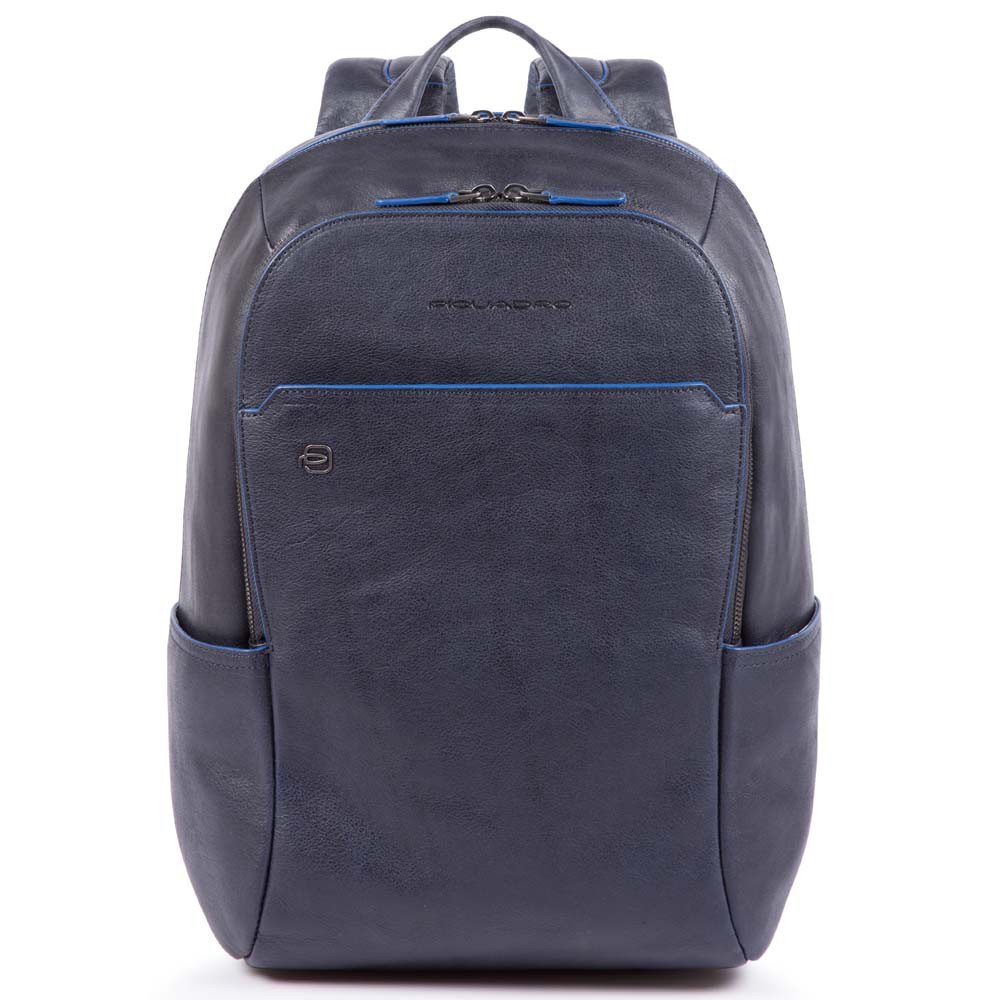 Piquadro Blue Square S Matte Small Size Computer Backpack Blue
