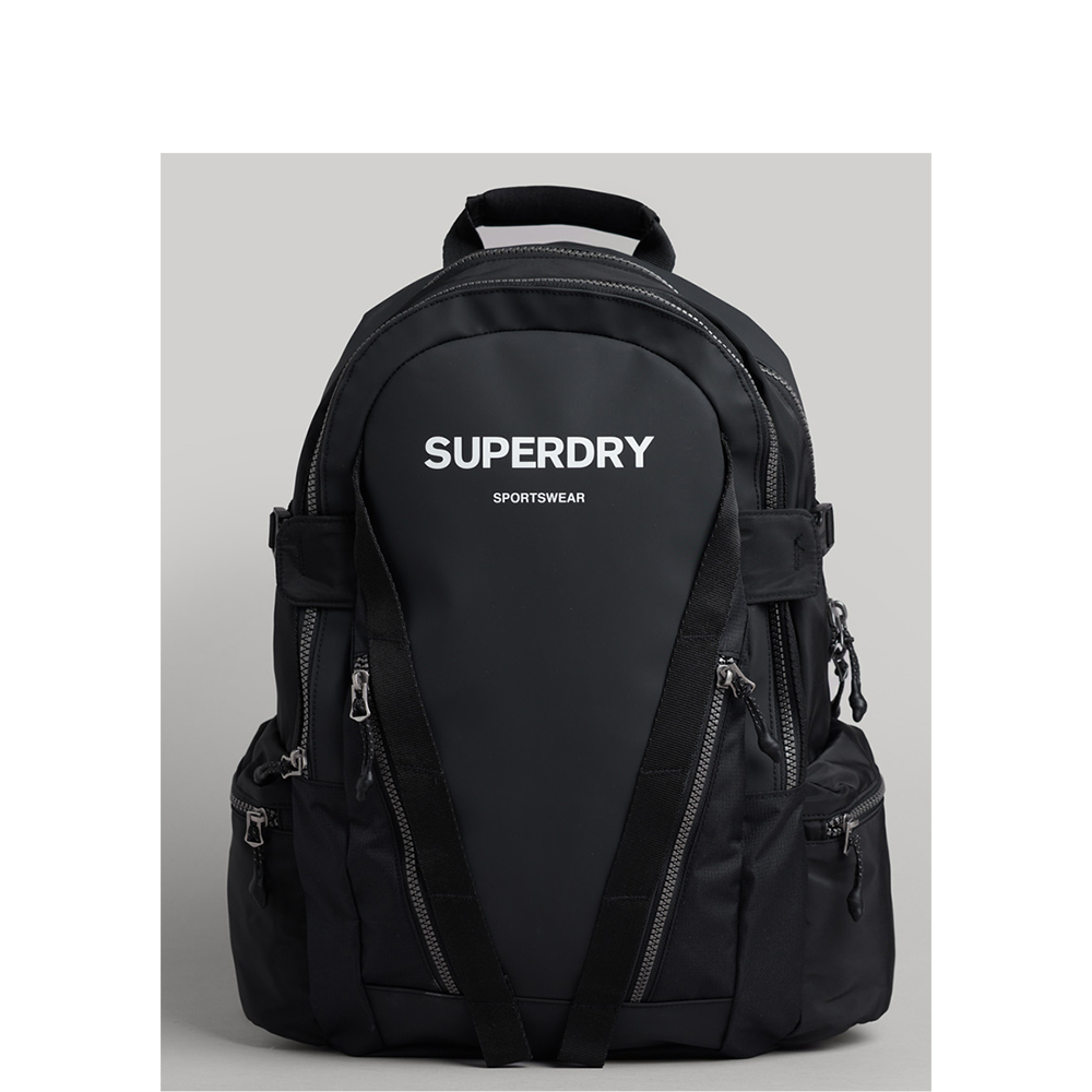 Superdry Mountain Tarp Backpack Black White