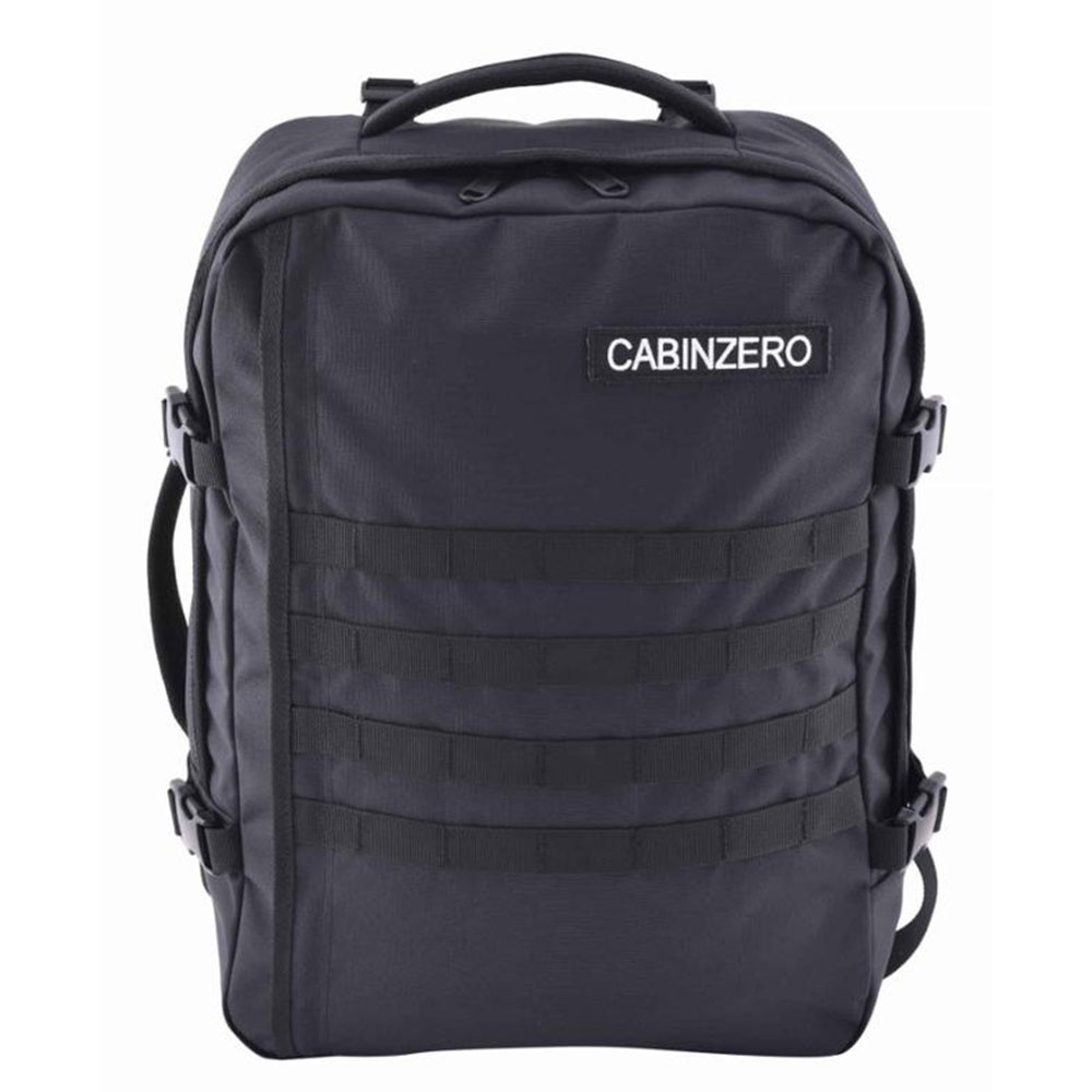 CabinZero Military 36L Lightweight Adventure Bag Absolute Black - Reistassen zonder wielen