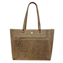 MOSZ Viona Croco Laptopbag 15.6" Taupe