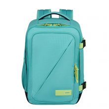 American Tourister TAKE2CABIN Casual Backpack S Dusty Turquoise/Lime