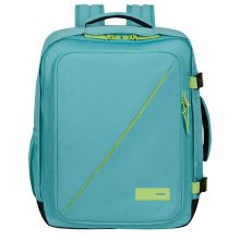 American Tourister Take2Cabin Travel Backpack M Dusty Turquoise/Lime