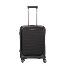 Travelite Mooby 4 Wiel Trolley S Frontpocket Black