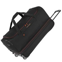Travelite Basics Wheeled Duffle 70cm Expandable Black/Orange