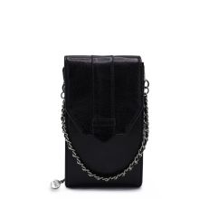 MOSZ Phonebag Schoudertas Vintage Black Brushed Silver