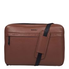 Burkely On The Move Bold Bobby Sleeve Crossover 15.6" RFID Cognac