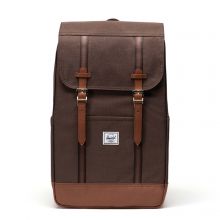 Herschel Retreat Rugzak Chocolate Brown Crosshatch/Saddle Brown