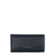 LouLou Essentiels SLB2F Classy Croc RFID Wallet Black