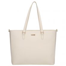 Charm London Birmingham II Schoudertas 15.6" Crème