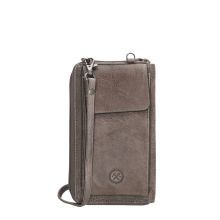 Hide & Stitches Paint Rock Telefoontasje Taupe