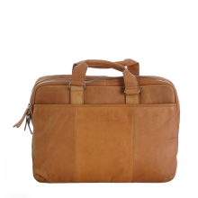 Chesterfield Rob Laptoptas 15" Schoudertas Cognac