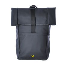 Lyle & Scott Coated Rolltop Backpack Jet Black