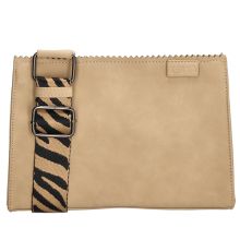 Zebra Trends Naturel Bag Kartel Crossbody Merel Zand