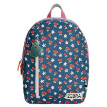 Zebra Girls Rugzak M Flowers Blue