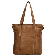 Hide & Stitches Paint Rock Shopper Schoudertas Cognac