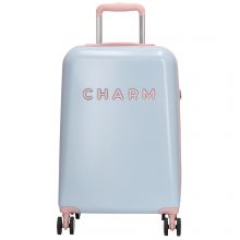 Charm London Travel Trolley S Babyblauw