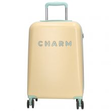 Charm London Travel Trolley S Zacht Geel