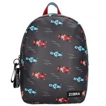 Zebra Kids Rugzak M Raceauto Zwart