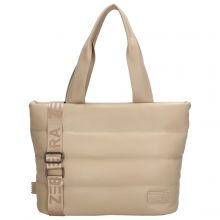 Zebra Trends Evie Shopper Schoudertas Licht Taupe