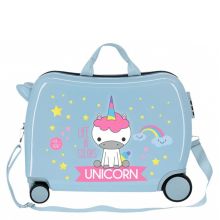 Disney Rolling Suitcase 4 Wheels Little Me Unicorn