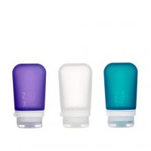 Human Gear GoToob 3-Pack Medium Flacons 74ml Clear/Purple/Teal