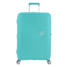Bagageonline American Tourister Soundbox Spinner 77 Expandable Poolside Blue aanbieding