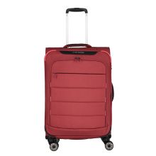 Travelite Skaii 4 Wiel Trolley M Expandable Red/Lightred