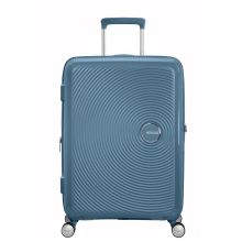 Bagageonline American Tourister Soundbox Spinner 67 Expandable Stone Blue aanbieding