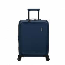 American Tourister Dashpop Spinner 55 Expandable Frontloader Midnight Blue