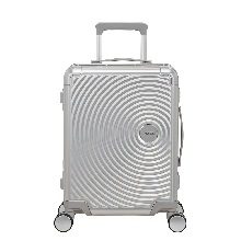 American Tourister Soundbox Aluminium Spinner 55 Expandable Silver