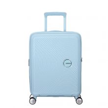 American Tourister Soundbox Spinner 55 Expandable Pastel Blue