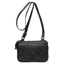 Biba Boston Multizipper Shoulder Bag Black