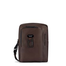 Piquadro Harper iPad Crossbody Bag Dark Brown