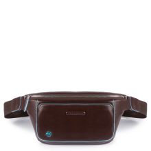 Piquadro Blue Square Bum Bag Mahogany