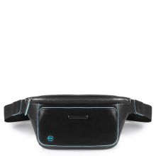 Piquadro Blue Square Bum Bag iPad Mini Black