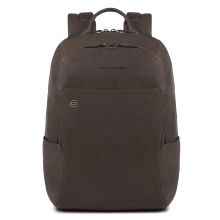 Piquadro Black Square Backpack 13'' Dark Brown