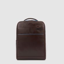Piquadro Blue Square Revamp Computer Backpack 15.6 Mahogany Brown