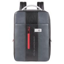 Piquadro Urban Expandable Slim Backpack 15.6'' Grey/Black