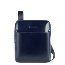 Piquadro Blue Square Crossbody Bag iPad 11"/ Pro 9.7" Front Pocket Dark Blue