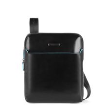 Piquadro Blue Square Crossbody Bag iPad 11"/ Pro 9.7" Front Pocket Black